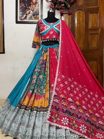 navratri special designer printed lehenga choli