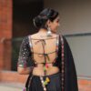 black single color lahenga choli