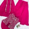 three piece indo western ready ato wear dhoti with long blouse and koti 😍