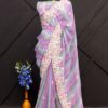 designer sequence work saree
