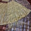 dreamex designer soft net lehenga with heavy sequin embroidery & feather lace dupatta