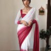 multi color printed georgette ready to wear saree