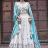pure tissue silk festival lehenga choli with heavy embroidery