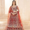 butterfly net designer lehenga choli with sequins jari work
