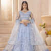 designer butterfly net lehenga choli with embroidery