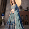 royal blue faux georgette digital print lehenga choli