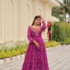 navratri special gamathi work gown with 9 meter flair