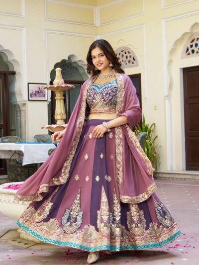 shree ram creation wedding lehenga choli with heavy embroidery & sequins