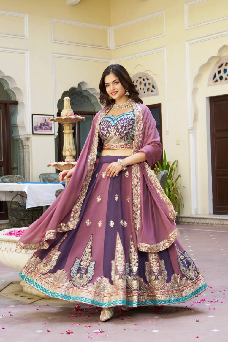 shree ram creation wedding lehenga choli with heavy embroidery & sequins