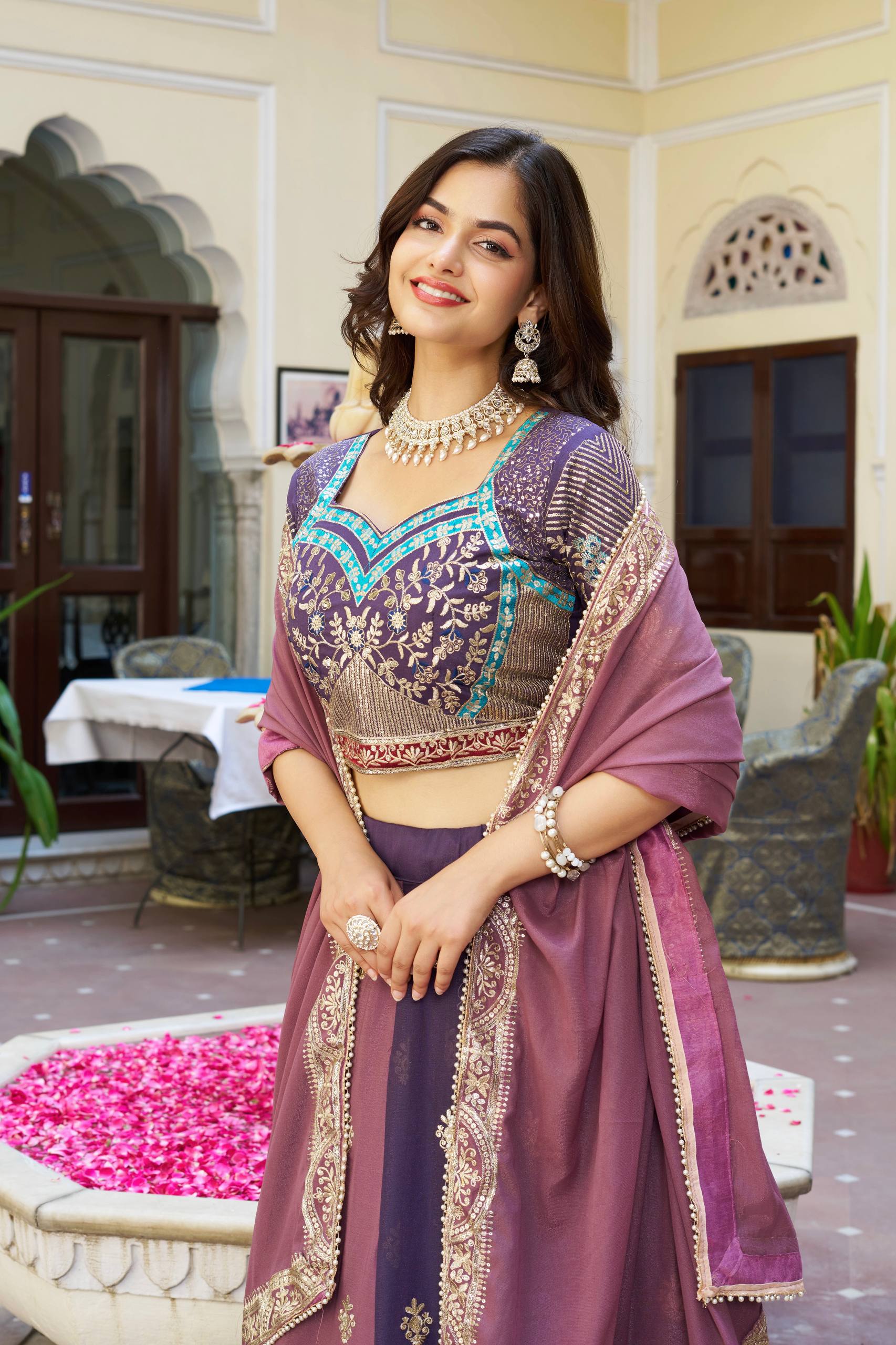 shree ram creation wedding lehenga choli with heavy embroidery & sequins shree ram creation wedding lehenga choli with heavy embroidery & sequins