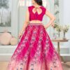 designer pink embroidered lehenga choli with dupatta