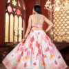 plus size 5xl designer lehenga choli in chinon silk with embroidery |