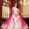 plus size 5xl designer lehenga choli in chinon silk with embroidery |